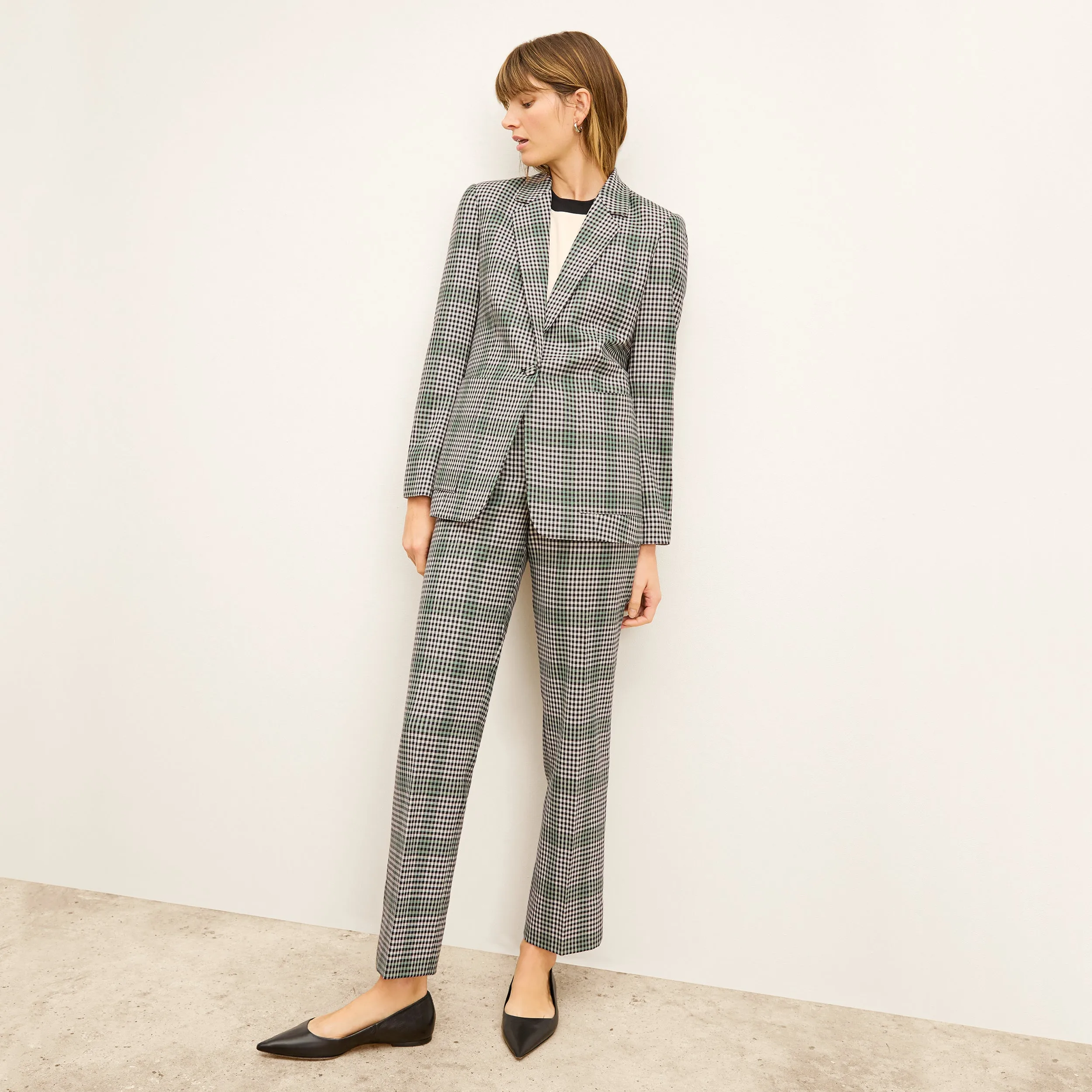 Dolly Jacket - Check Plaid Sharkskin :: Multi