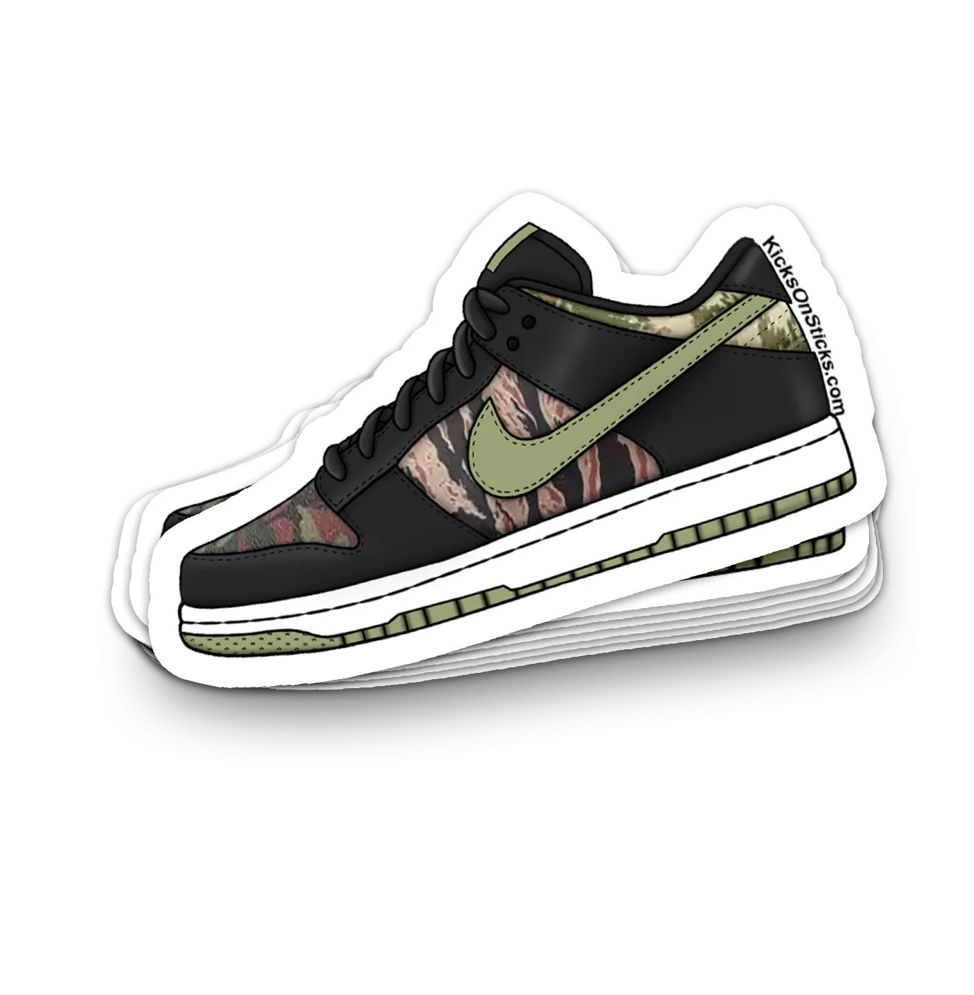 Dunk Low "Crazy Camo" Sneaker Sticker