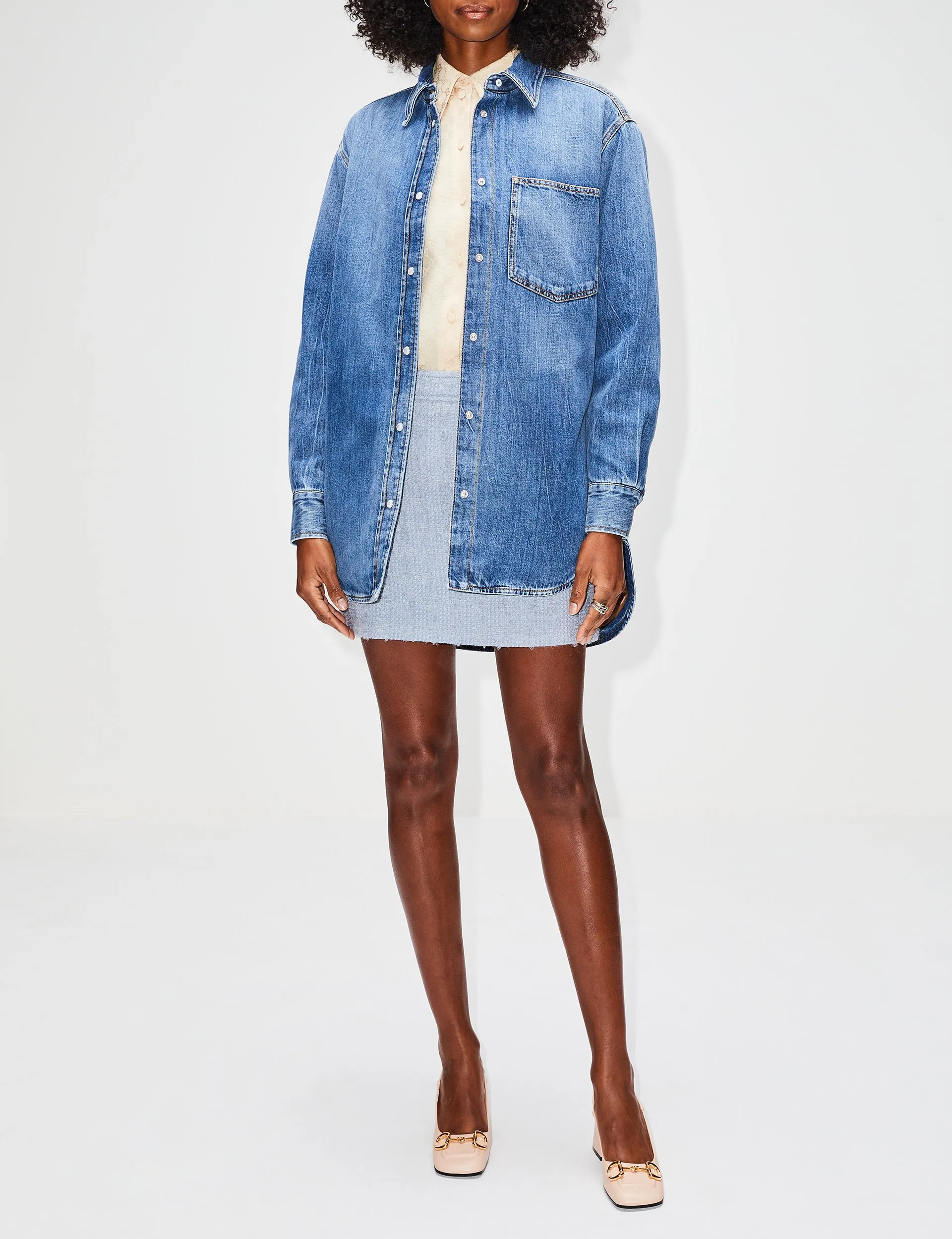 Eco Washed Denim Overshirt