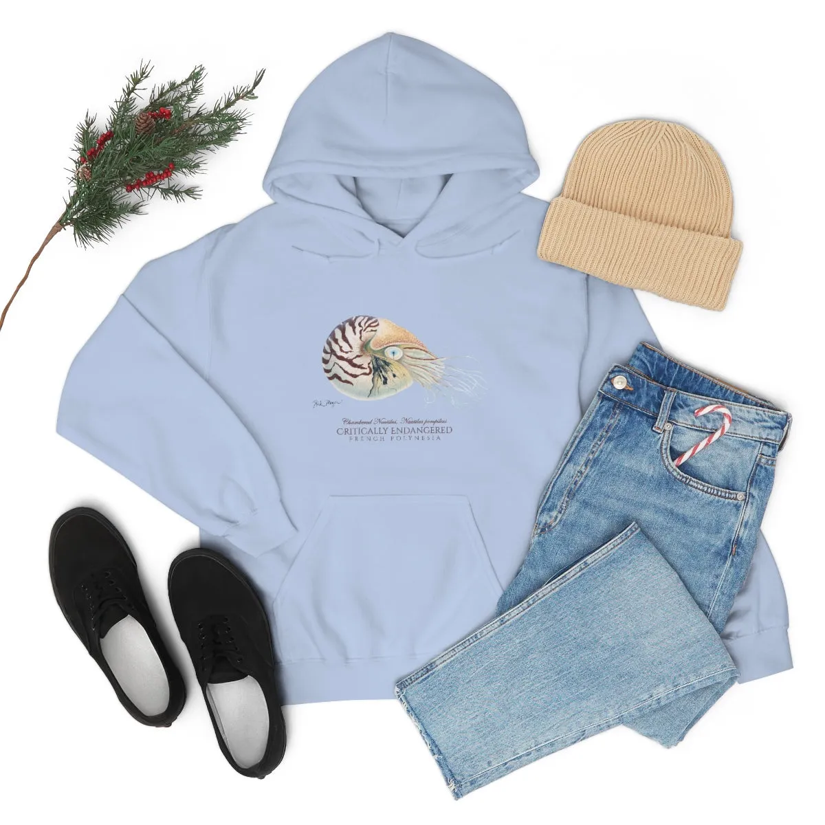 Endangered Chambered Nautilus Warm Hoodie