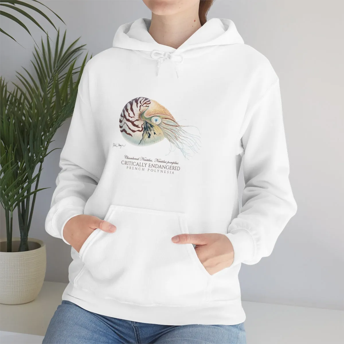 Endangered Chambered Nautilus Warm Hoodie