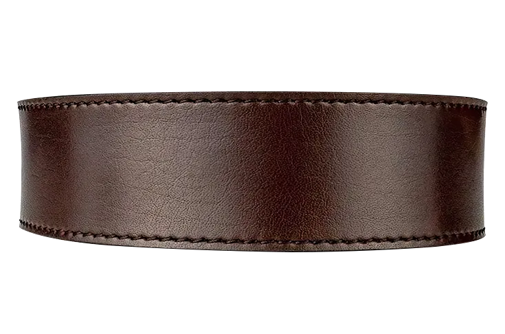 Espresso 1 3/8 Leather Dress Strap