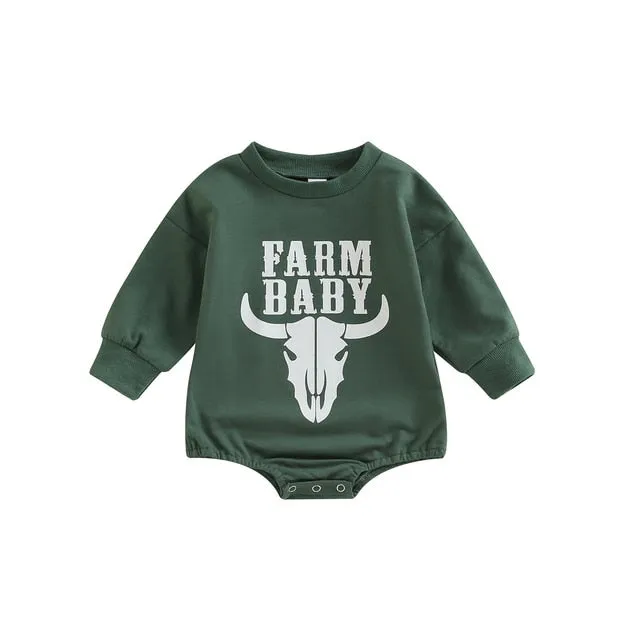 FARM BABY Long-Sleeve Onesie