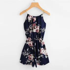 FLORAL SLEEVELESS ROMPER