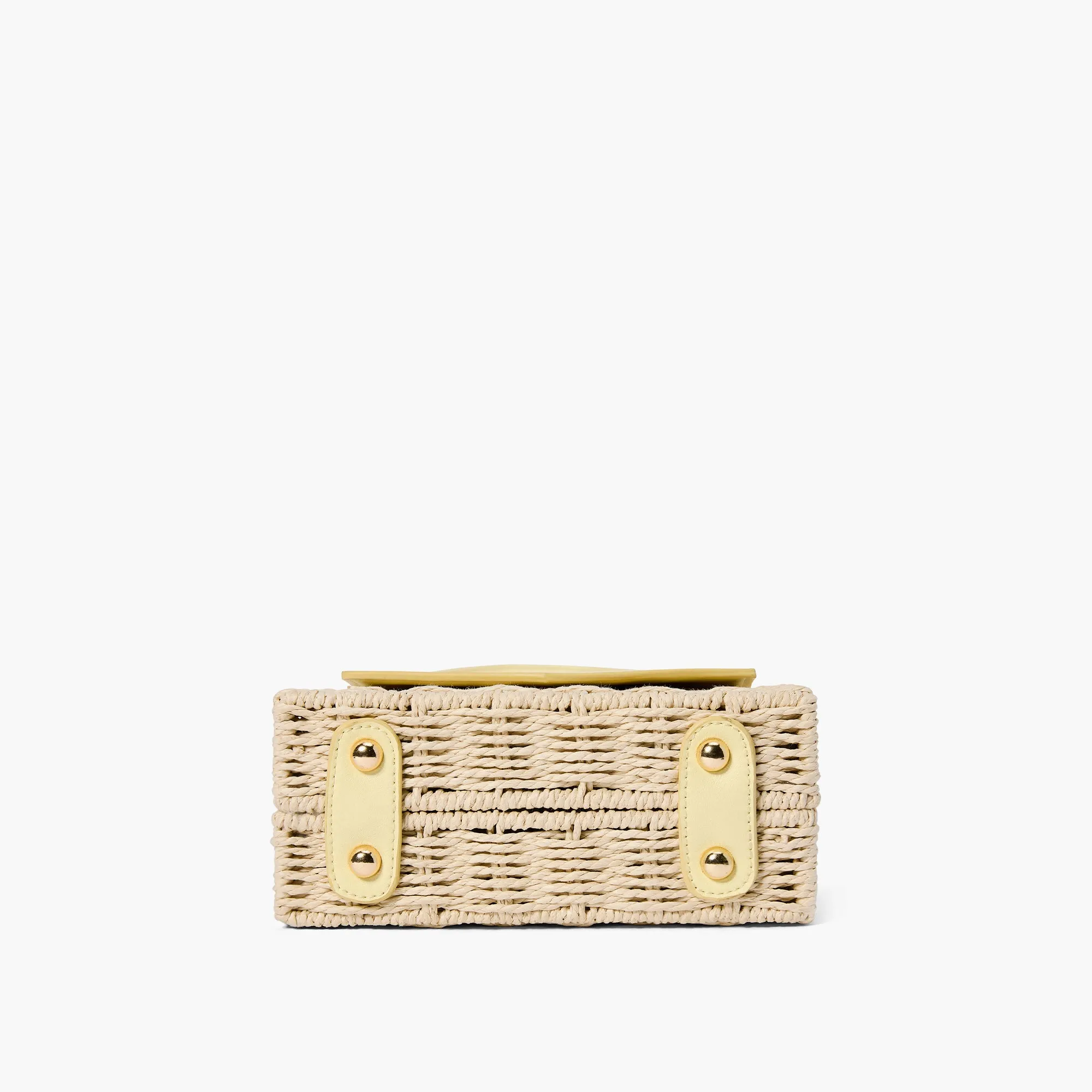 Florence Gold Chain Straw Crossbody Bag