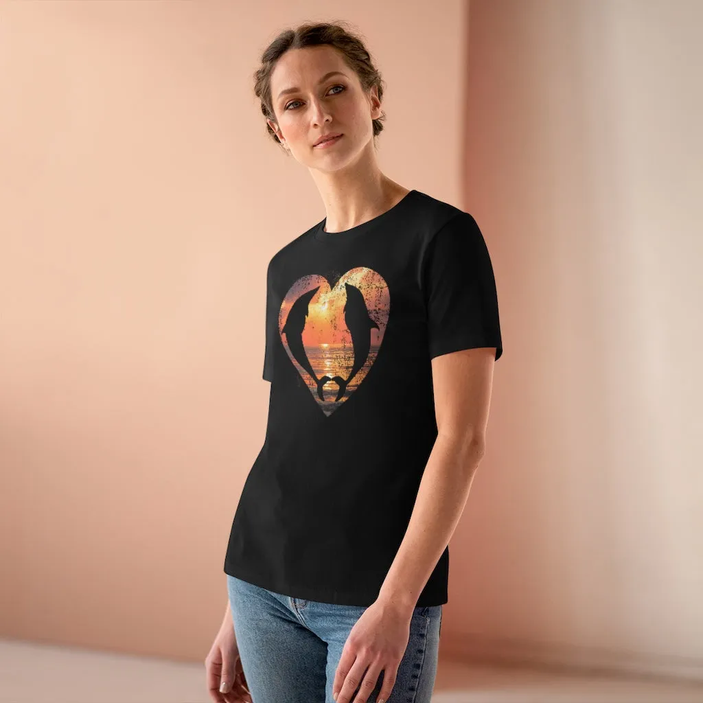 For The Love Of Dolphins, Women's Premium Tee