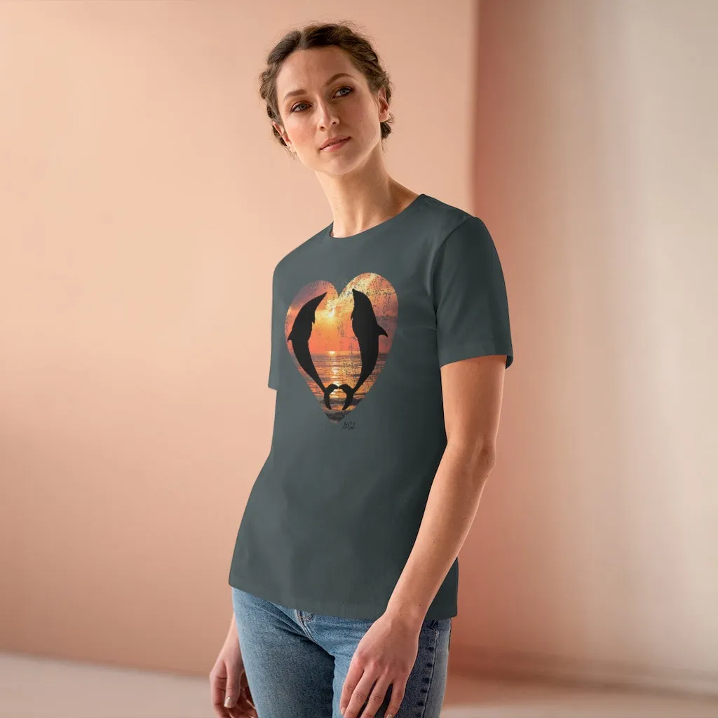 For The Love Of Dolphins, Women's Premium Tee