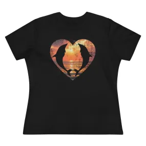 For The Love Of Dolphins, Women's Premium Tee