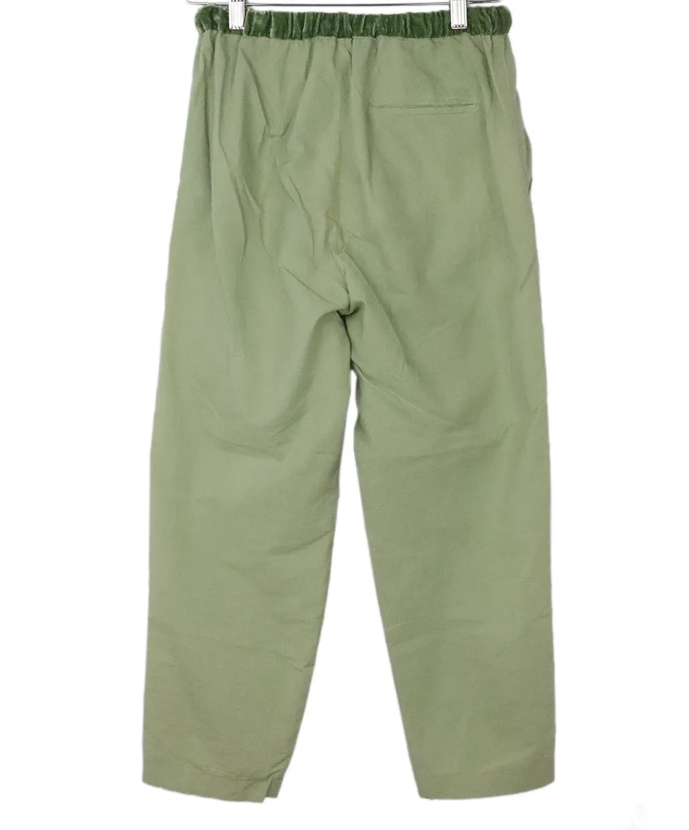 Forte Forte Green Cotton Pants sz 2