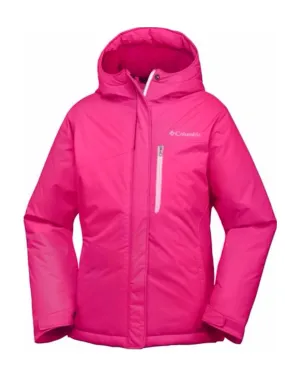 Girl's Ski Jacket Columbia ALPINE FREE FALL in Pink Rental