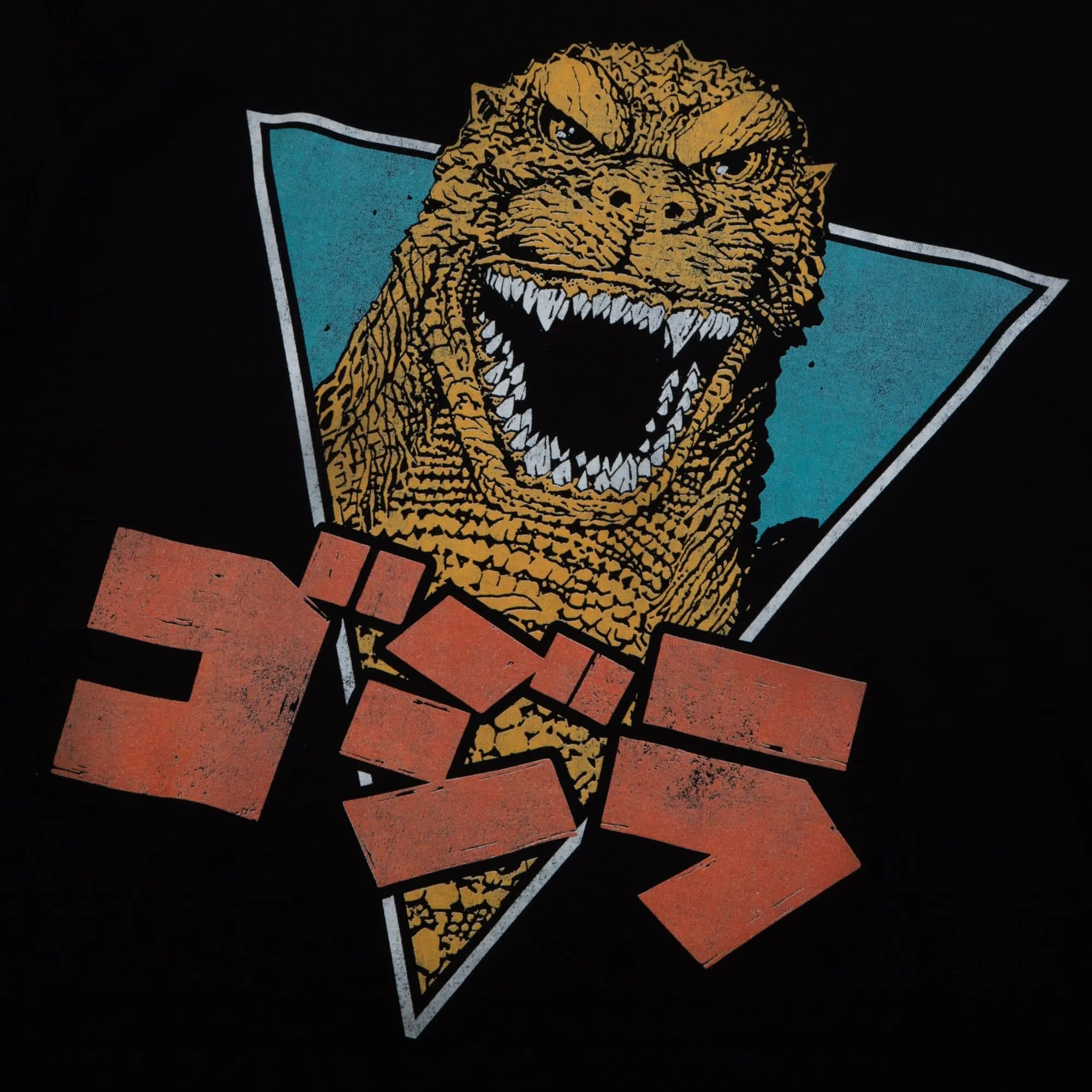 Godzilla Retro Black Long Sleeve