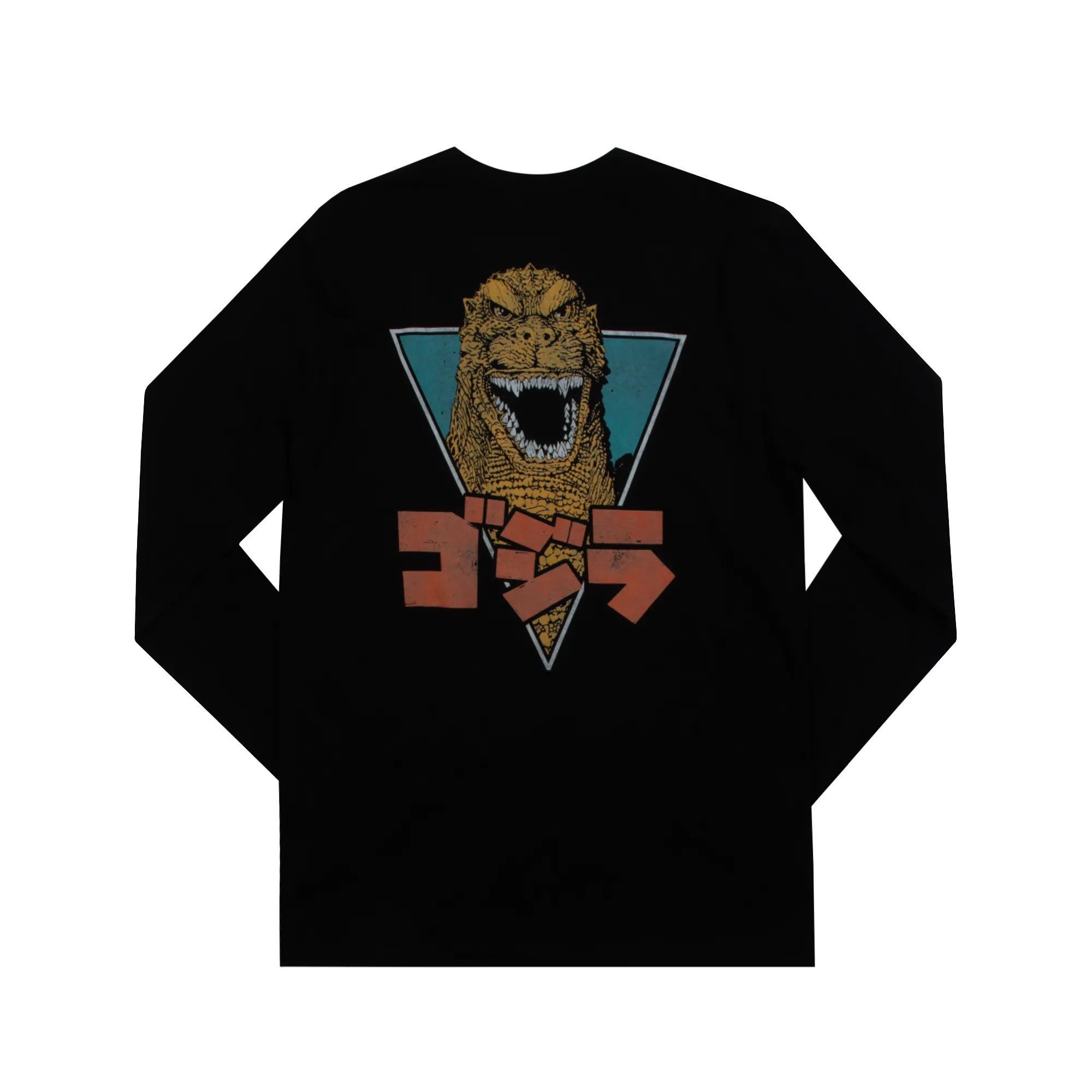 Godzilla Retro Black Long Sleeve