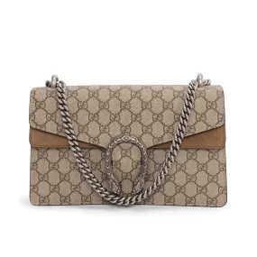 Gucci Beige GG Supreme Small Dionysus Bag