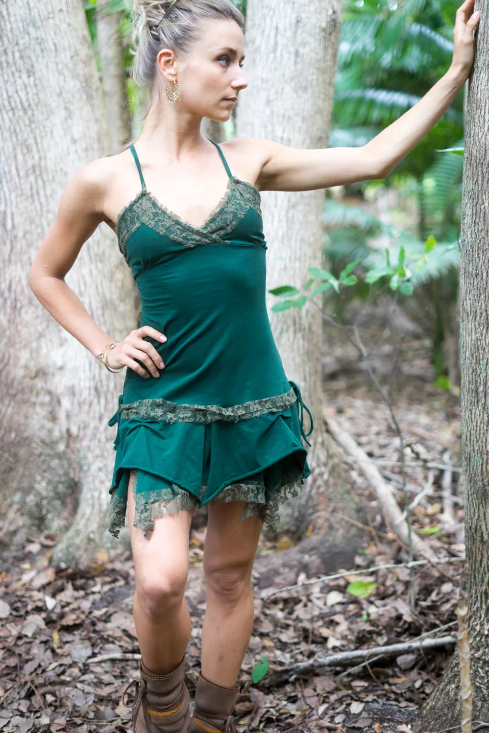 GYPSY PIXIE DRESS EMERALD