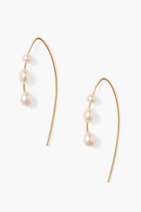 Hanalei Pearl Earrings Gold