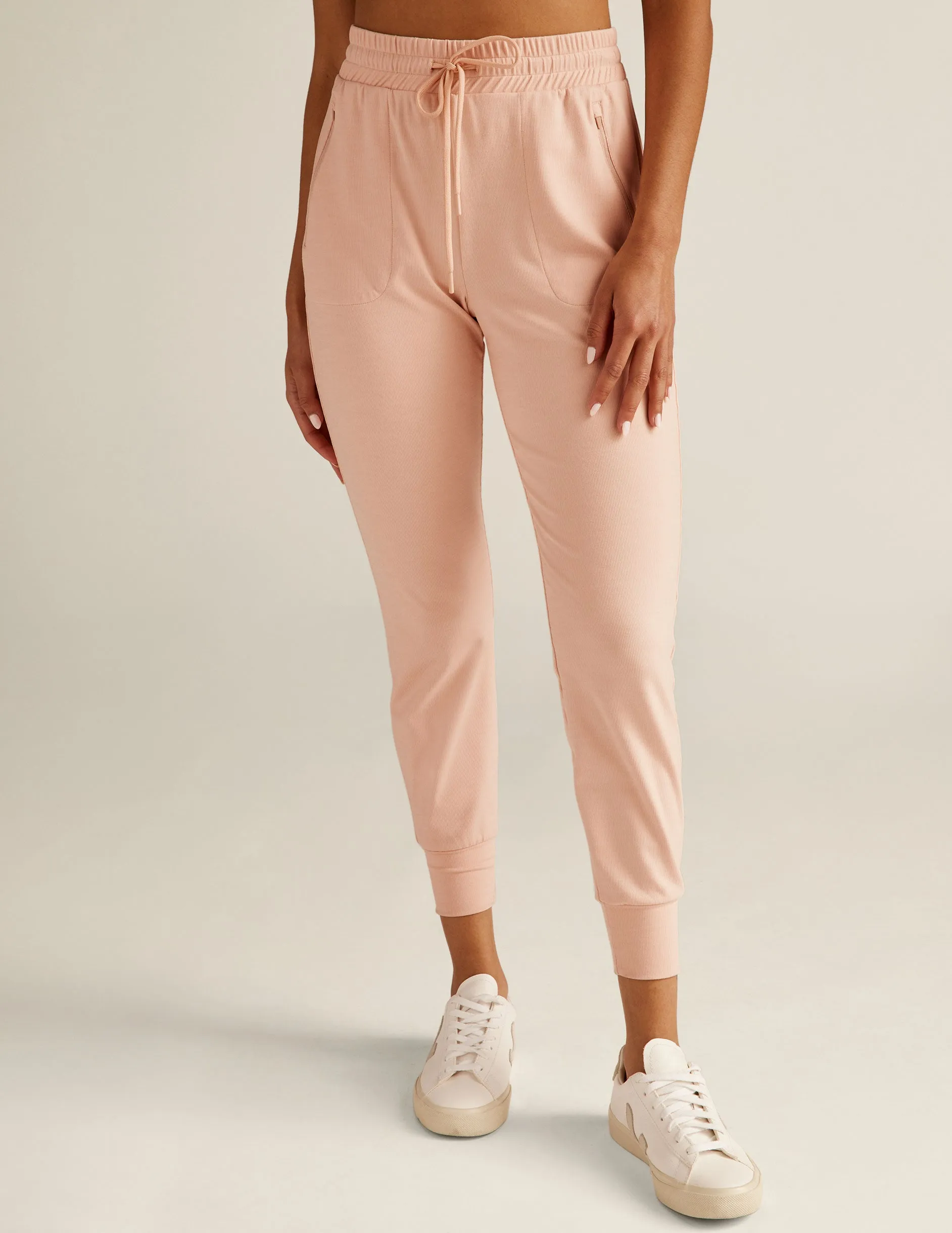 Heather Rib Street Jogger