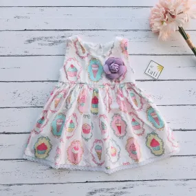 Iris Dress in Sweet Dessert Print