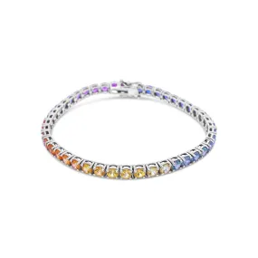 Irisa by Martin Binder Rainbow Sapphire Tennis Bracelet