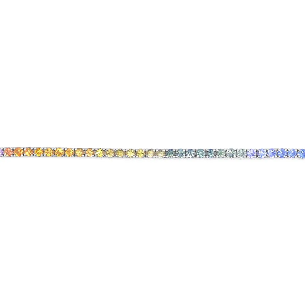 Irisa by Martin Binder Rainbow Sapphire Tennis Bracelet