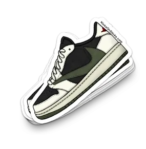 Jordan 1 Low "Travis Olive" Sneaker Sticker