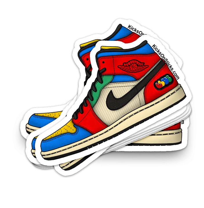 Jordan 1 Mid "Blue The Great" Sneaker Sticker