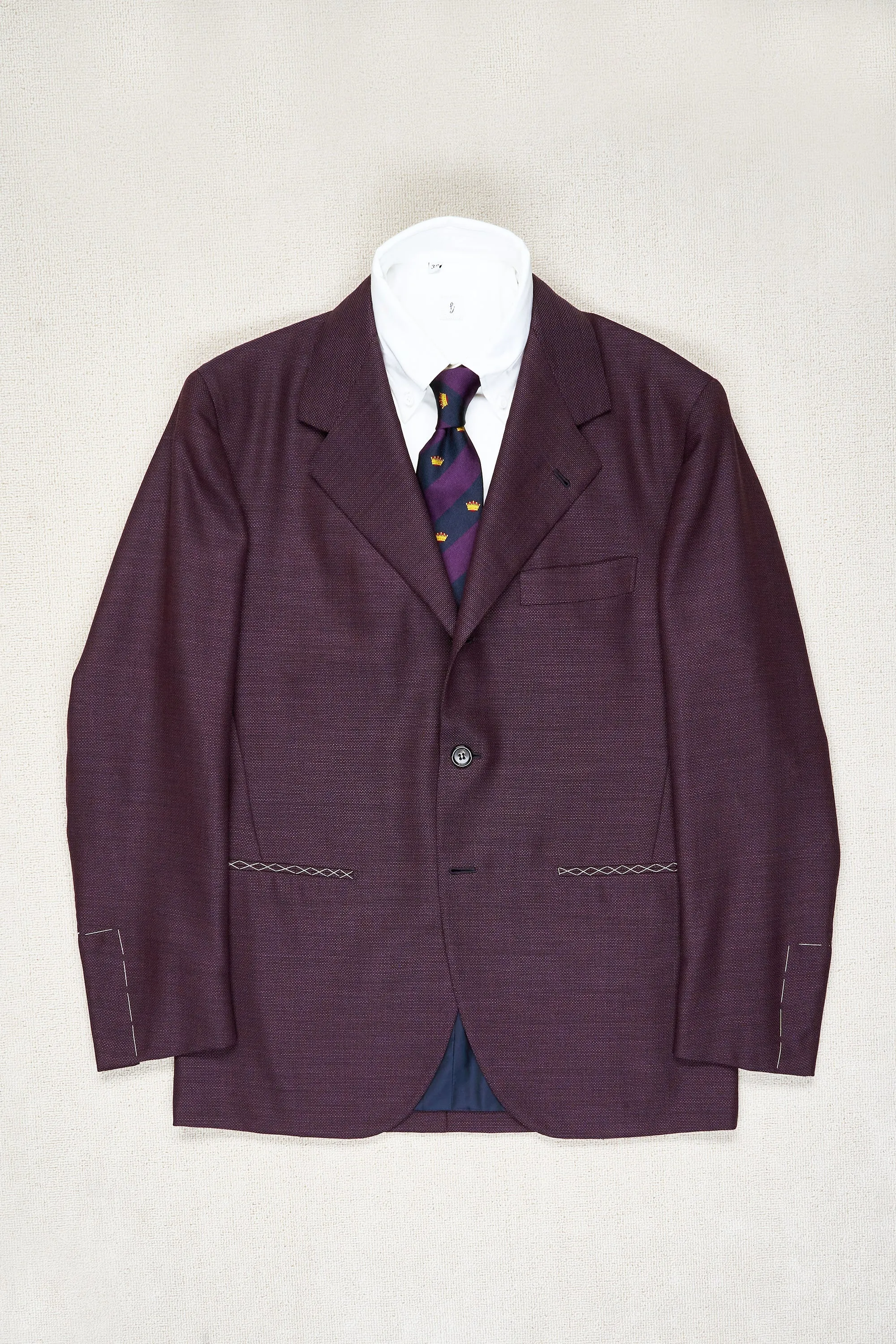 Liverano Purple Wool Sport Coat