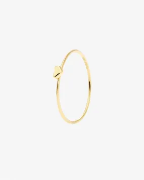 Loving Heart drop ring gold