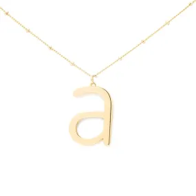 Lowercase Initial Necklace