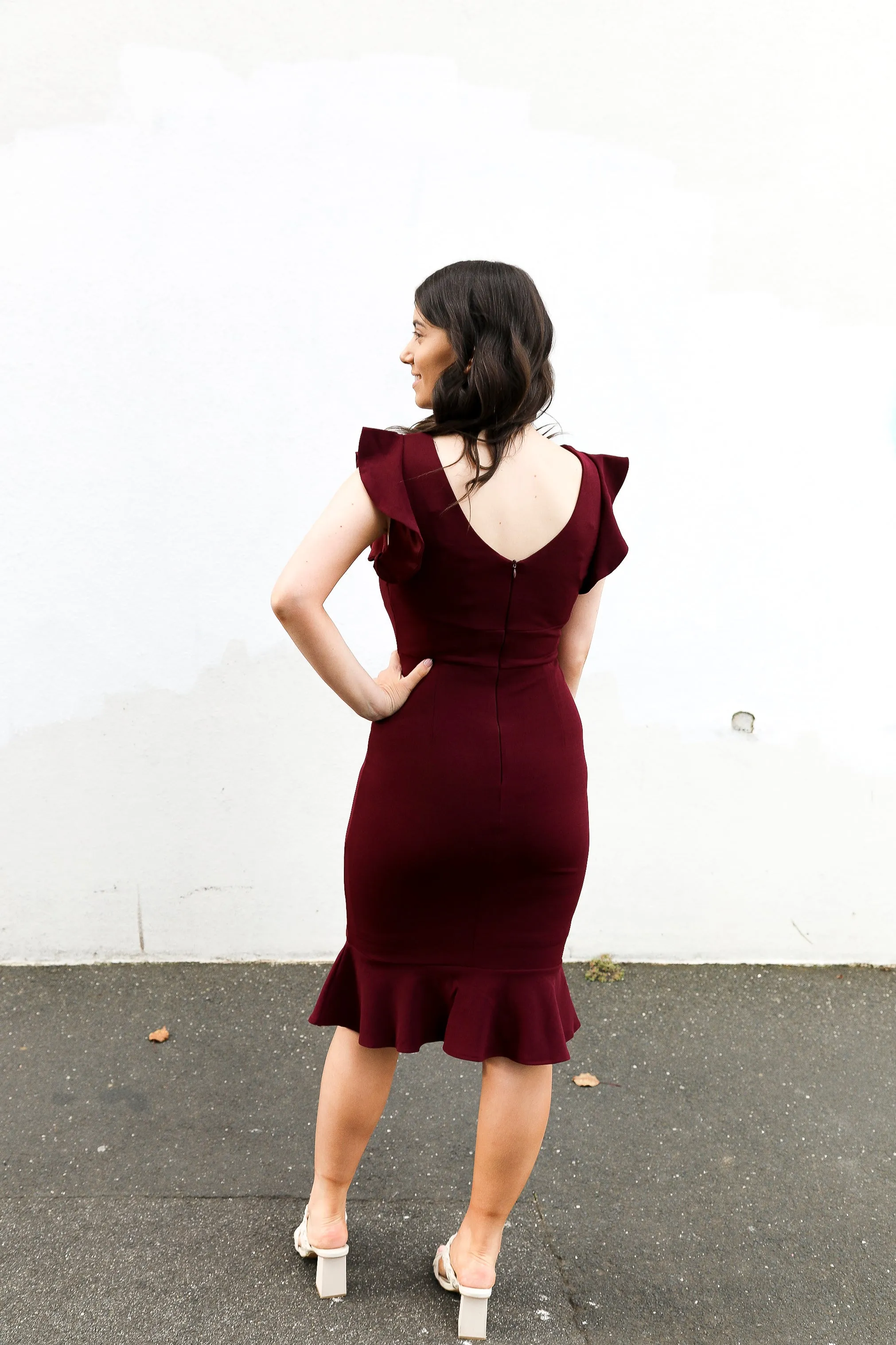 Mable Dress (Wine)