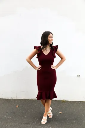 Mable Dress (Wine)