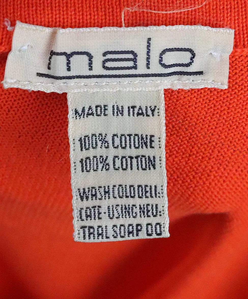 Malo Orange Shortsleeve Crewneck sz 12