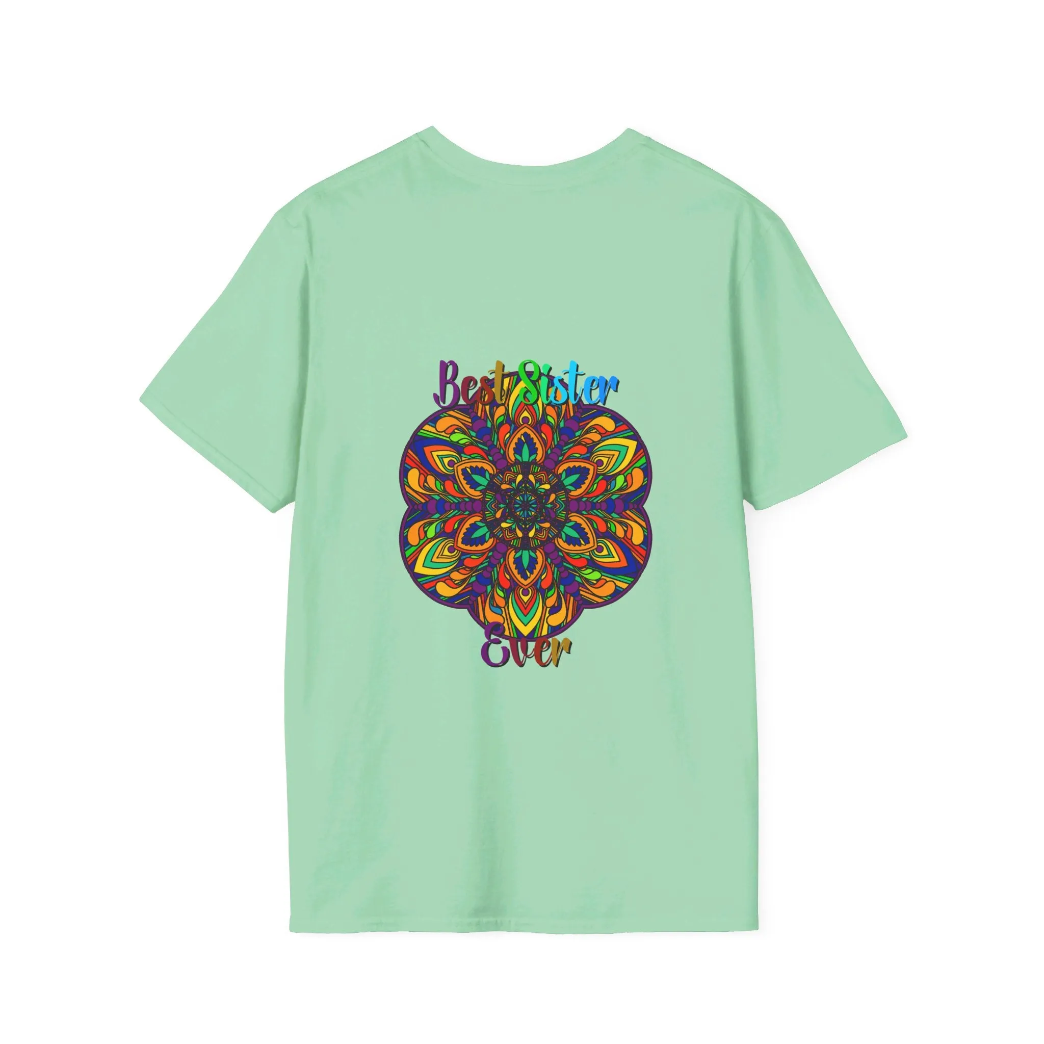 Mandala Art Gift Softstyle T-Shirt - Hand-Drawn Design