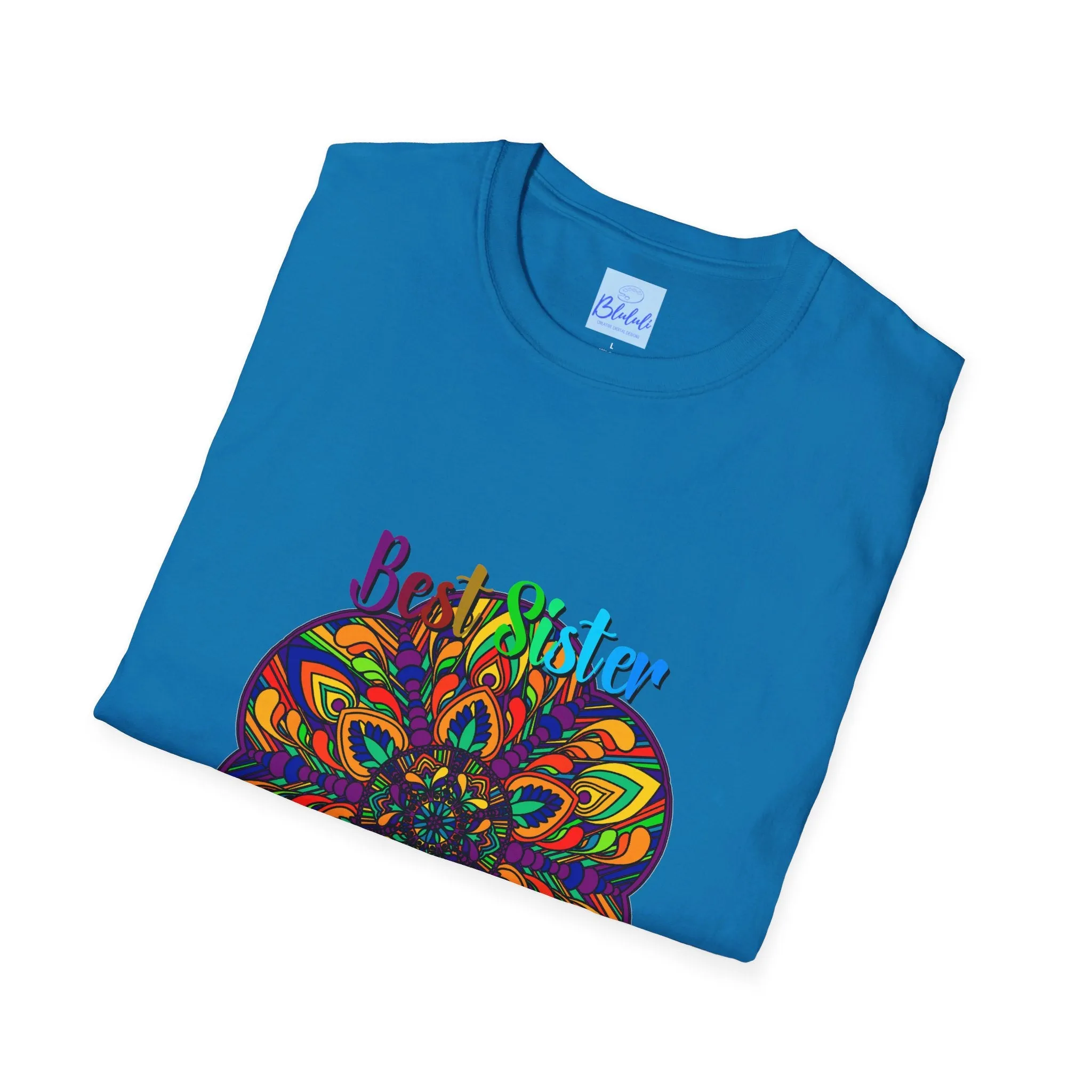 Mandala Art Gift Softstyle T-Shirt - Hand-Drawn Design