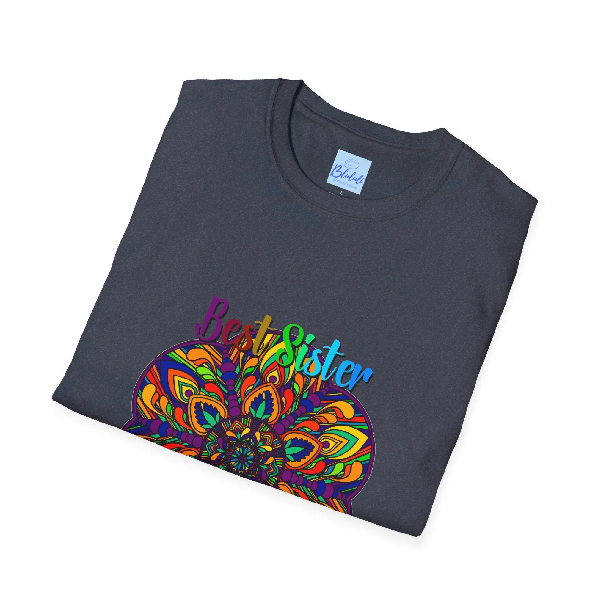 Mandala Art Gift Softstyle T-Shirt - Hand-Drawn Design