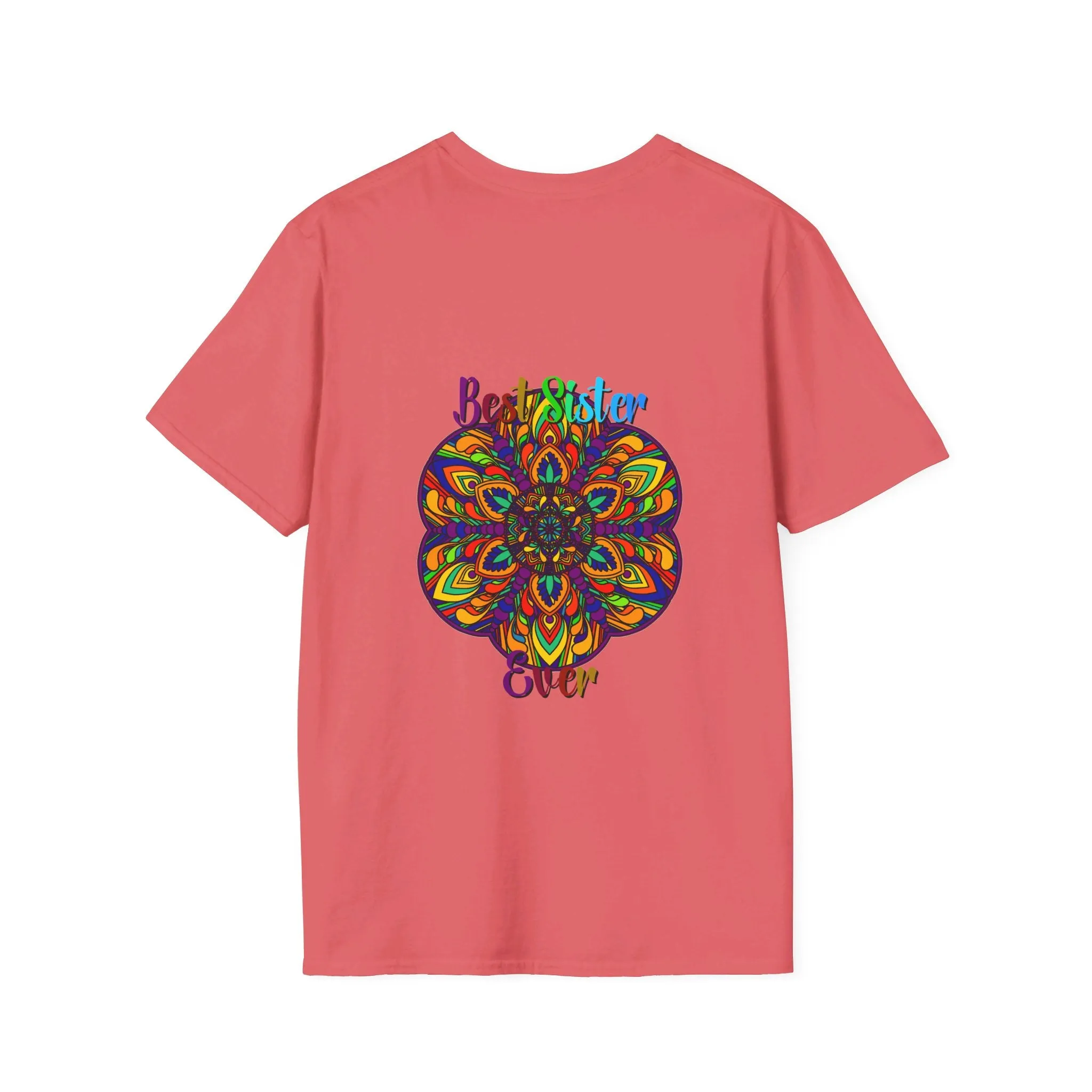 Mandala Art Gift Softstyle T-Shirt - Hand-Drawn Design