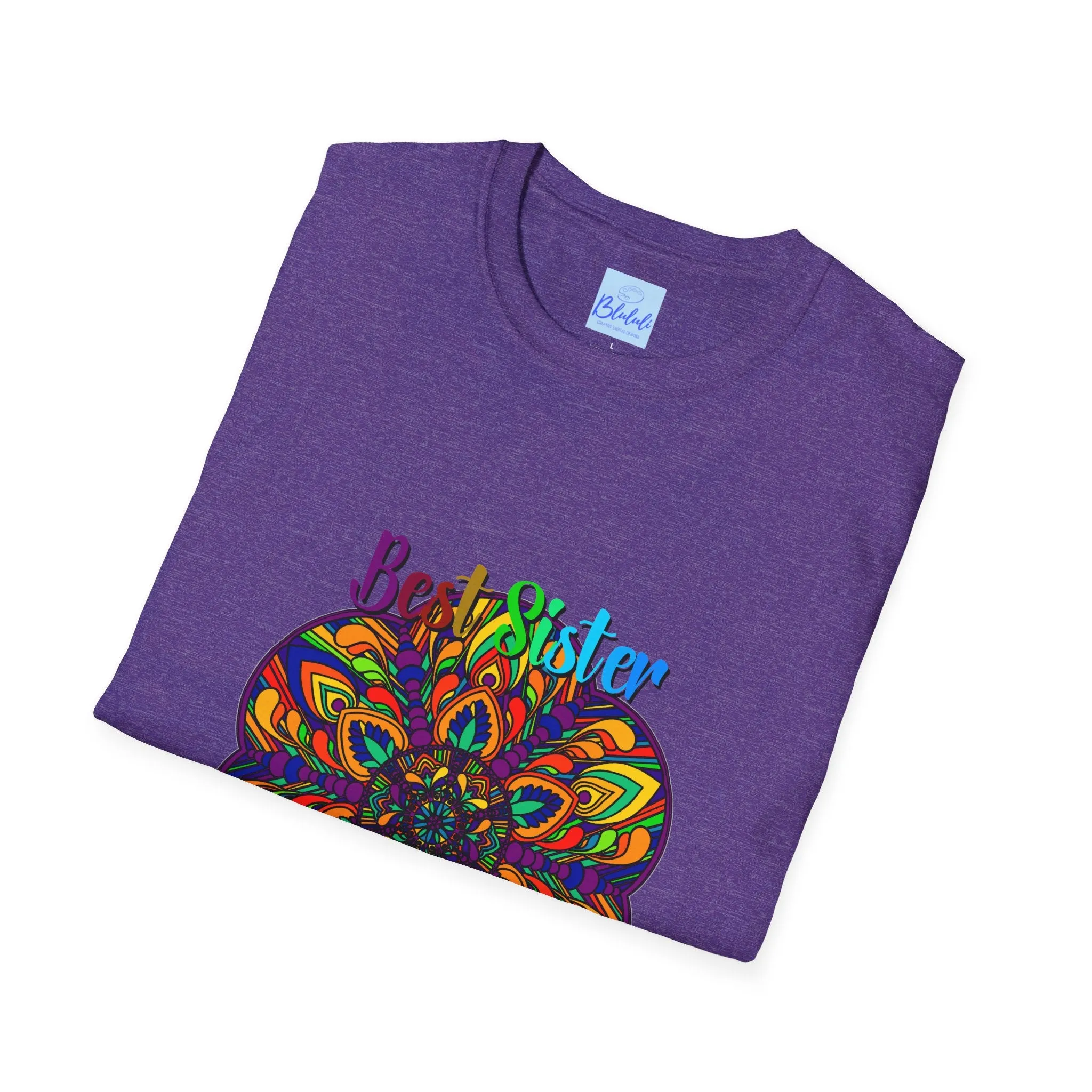 Mandala Art Gift Softstyle T-Shirt - Hand-Drawn Design