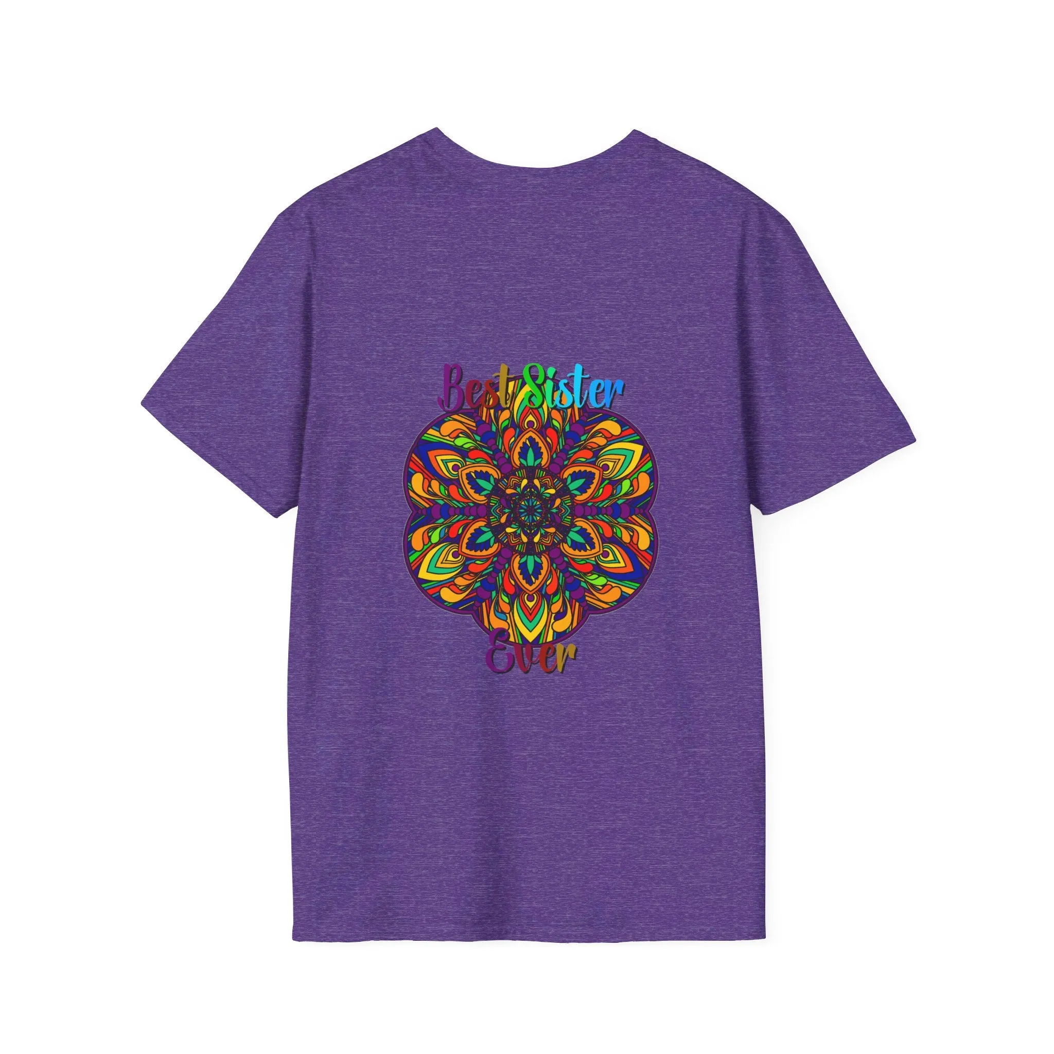 Mandala Art Gift Softstyle T-Shirt - Hand-Drawn Design