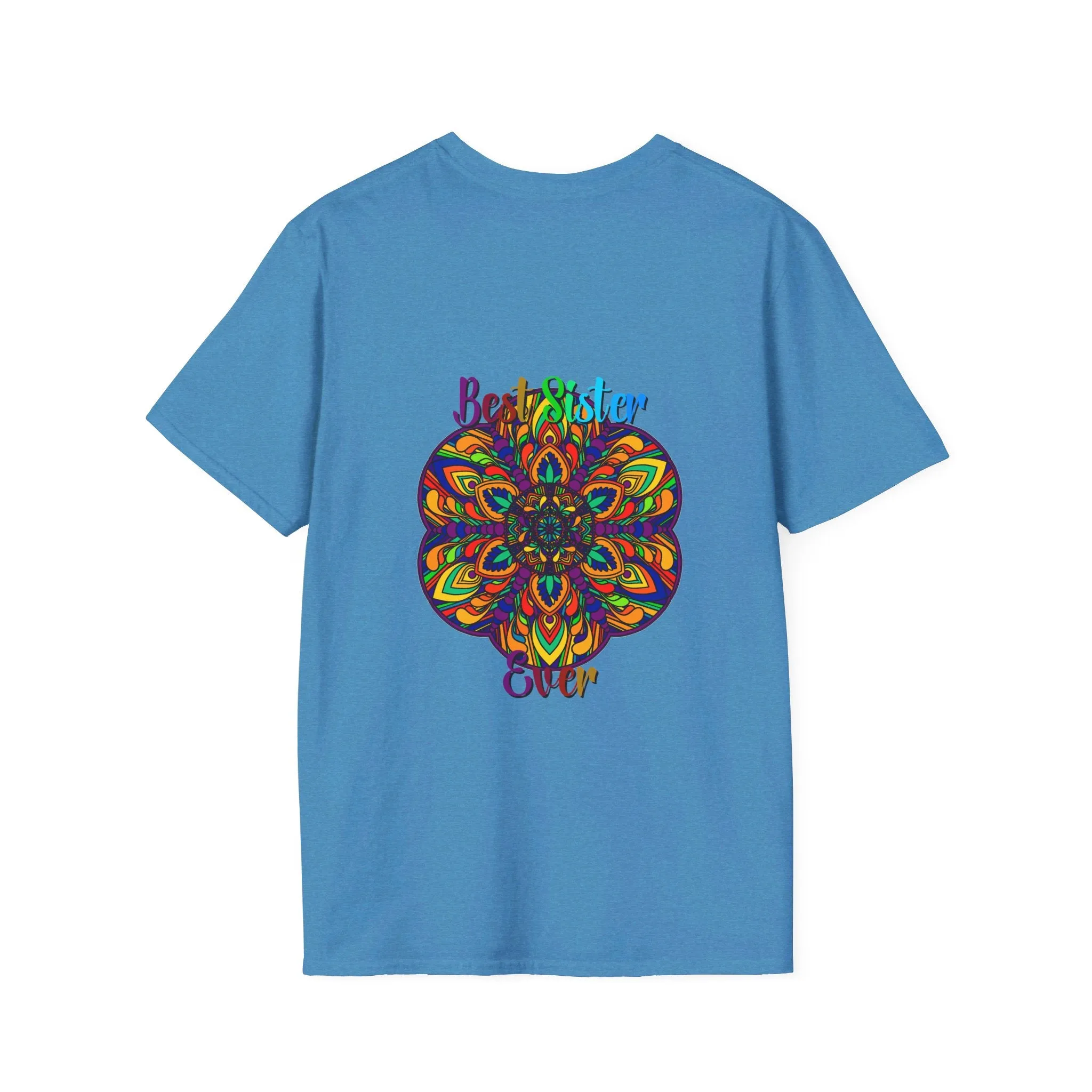 Mandala Art Gift Softstyle T-Shirt - Hand-Drawn Design