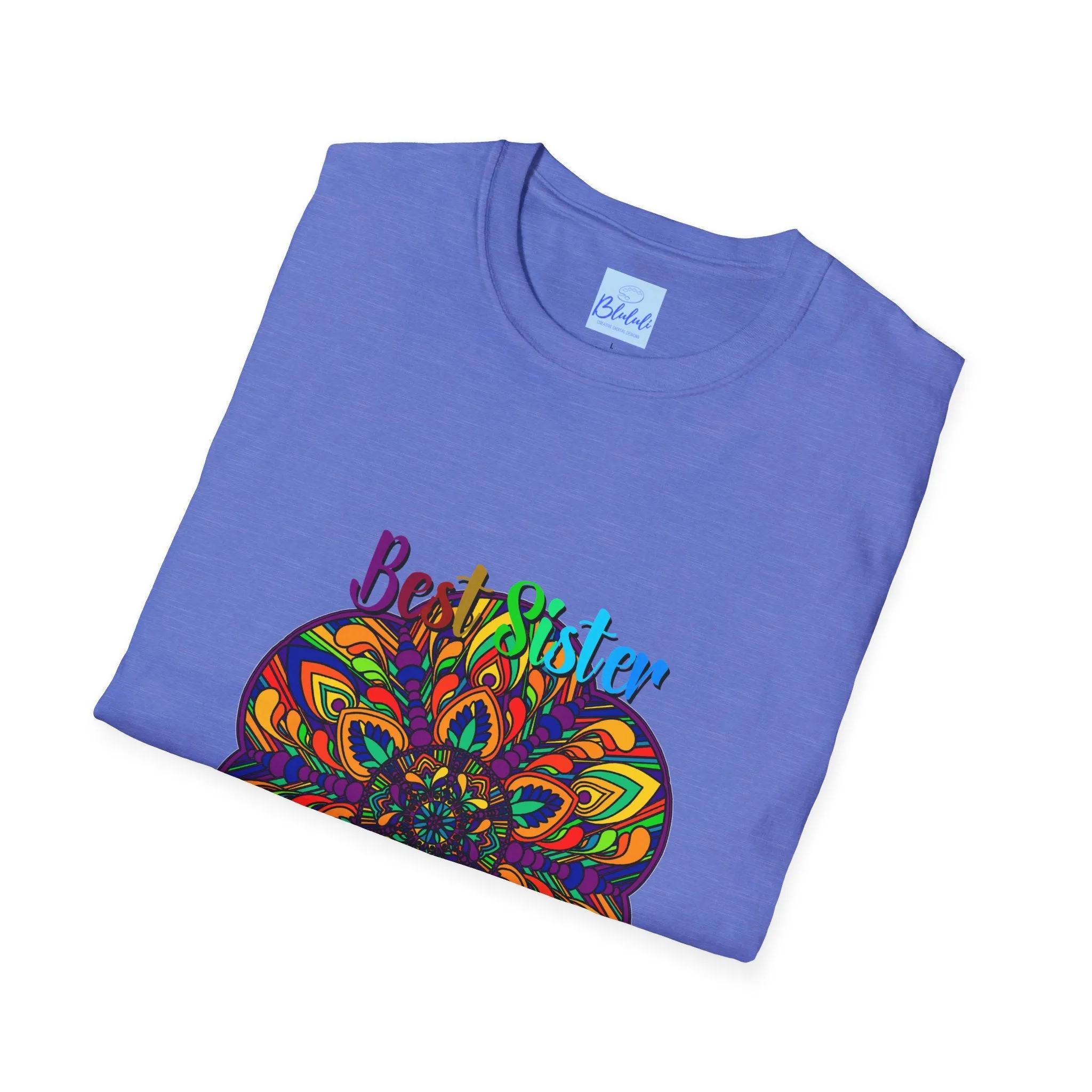 Mandala Art Gift Softstyle T-Shirt - Hand-Drawn Design