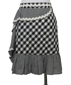 Manoush B&W Check Print Skirt sz 6