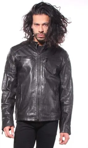 Men's Mauritius | Conner RF Leather Jacket | Black