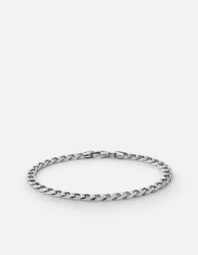 Miansai 4mm Cuban Sterling Silver Chain Bracelet