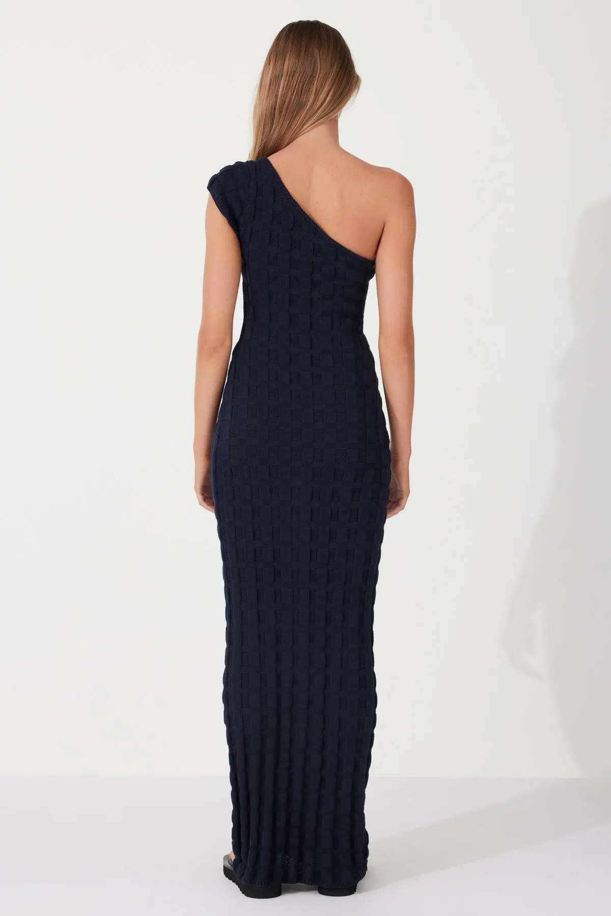 Midnight Textured Knit Dress