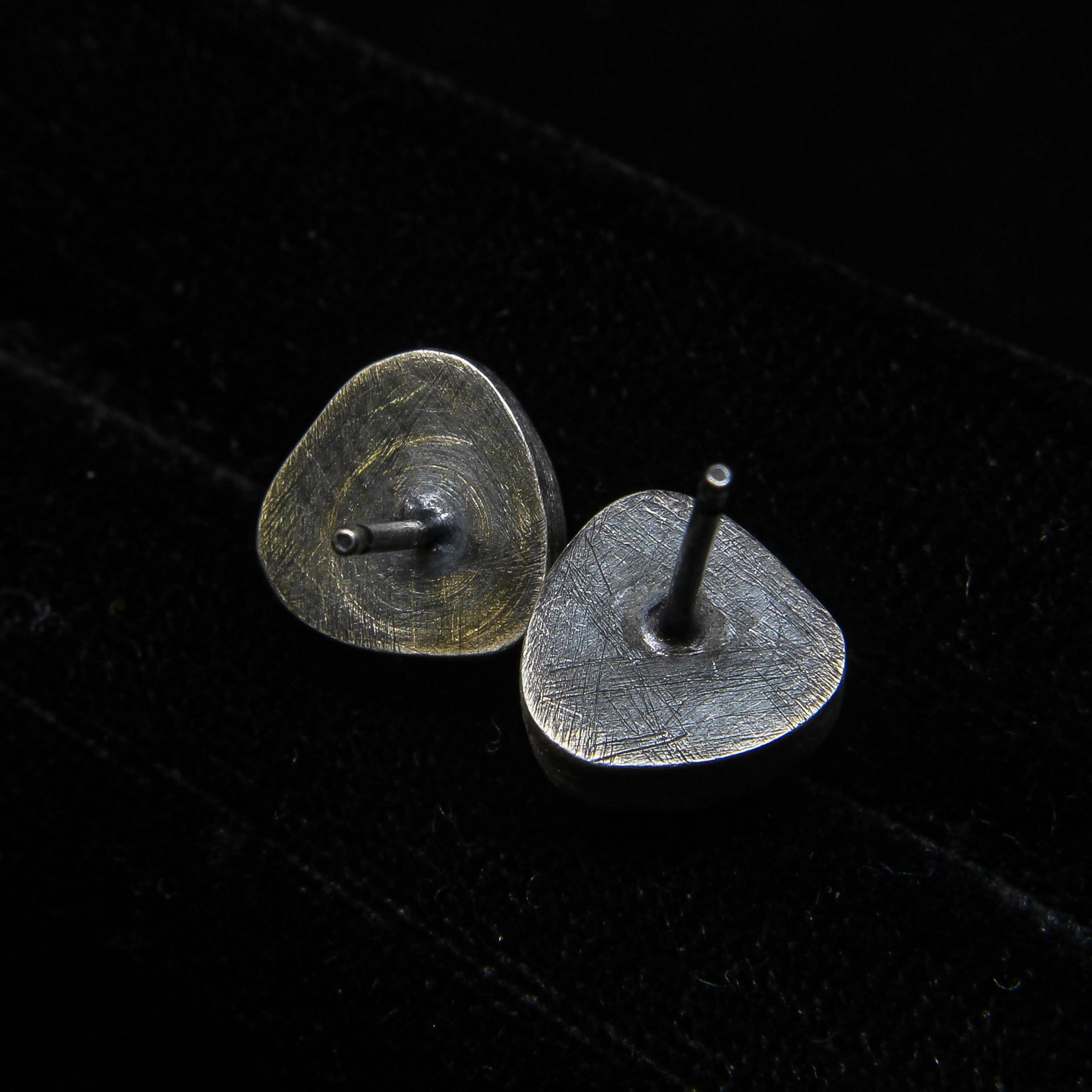 NEW! Stone Stud Earrings in Sterling Silver by Ashley Procopio