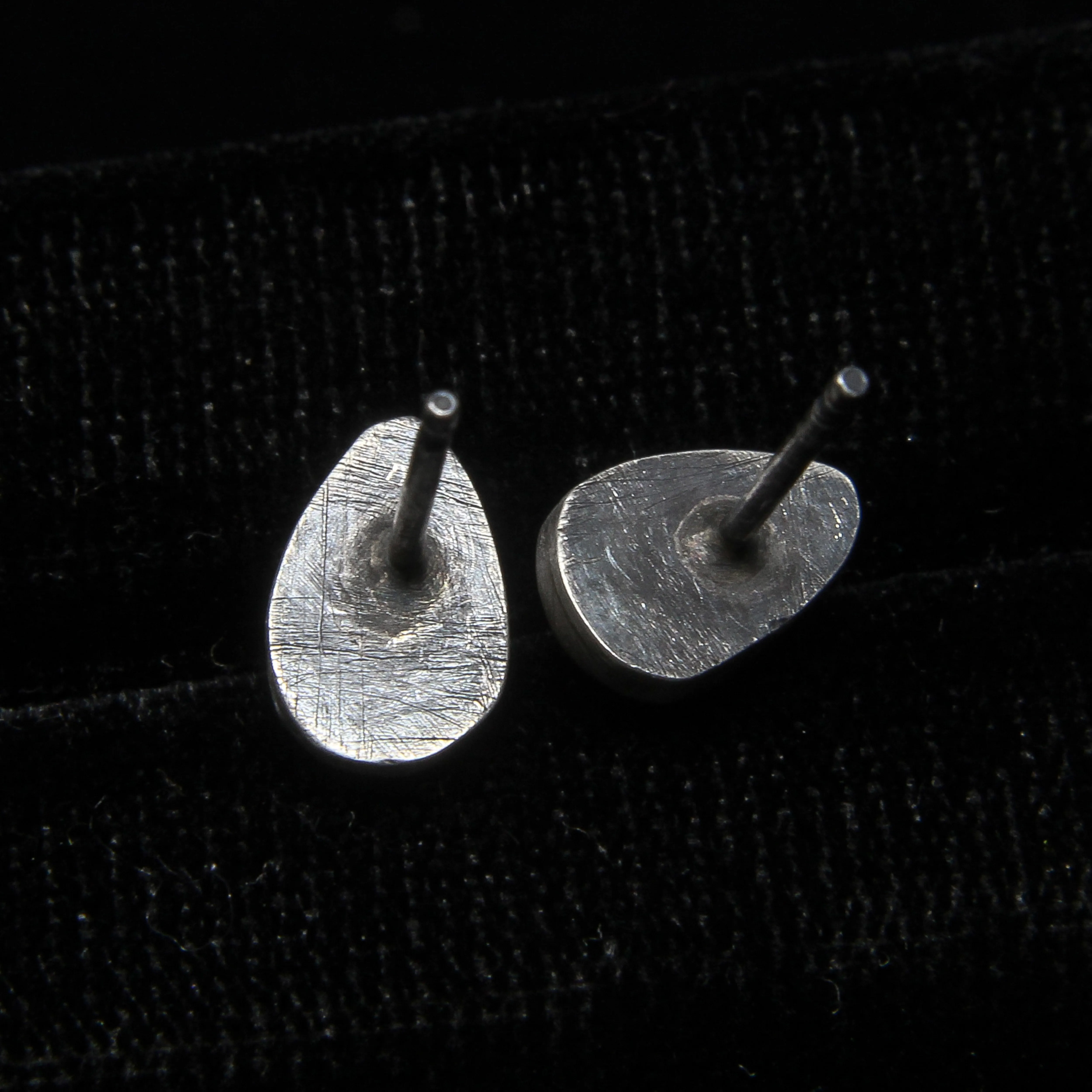 NEW! Stone Stud Earrings in Sterling Silver by Ashley Procopio