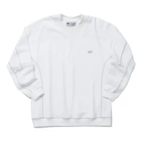 NINE POINT NINE D&N FIELD PULLOVER-WHITE