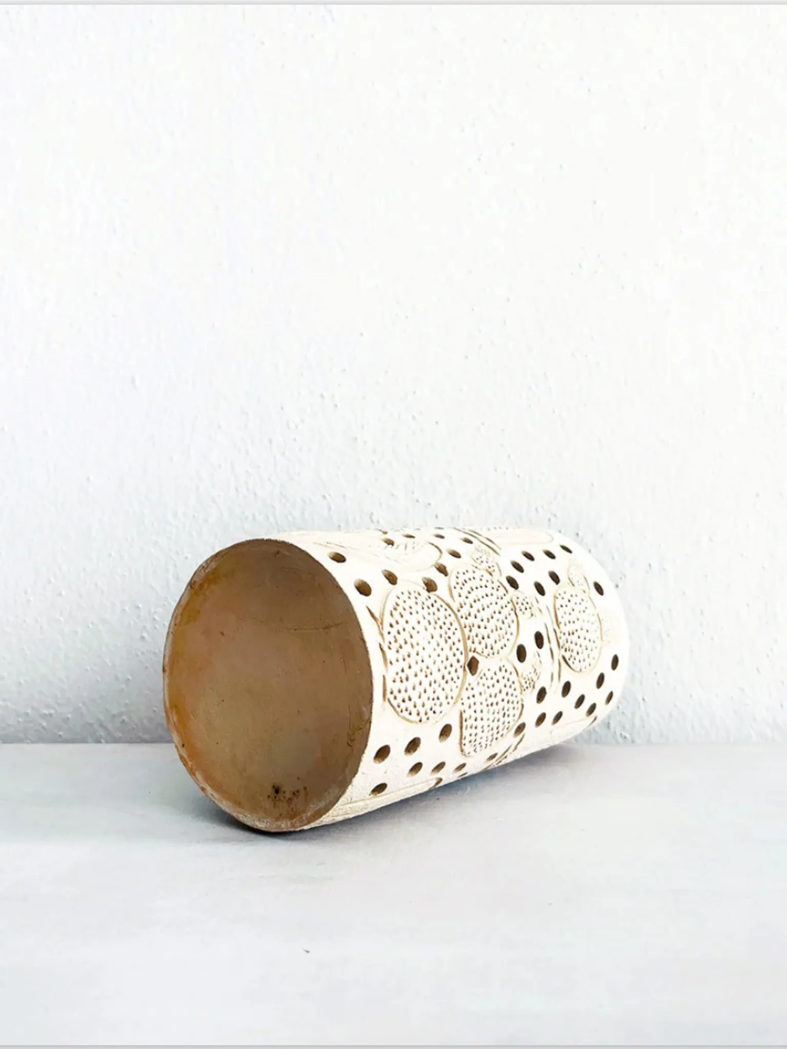 Nopalito Clay Votive Holder