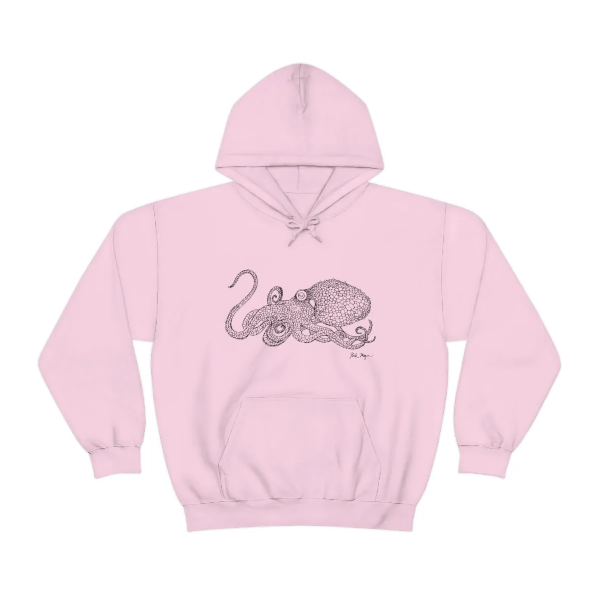 Octopus Drawing Warm Hoodie