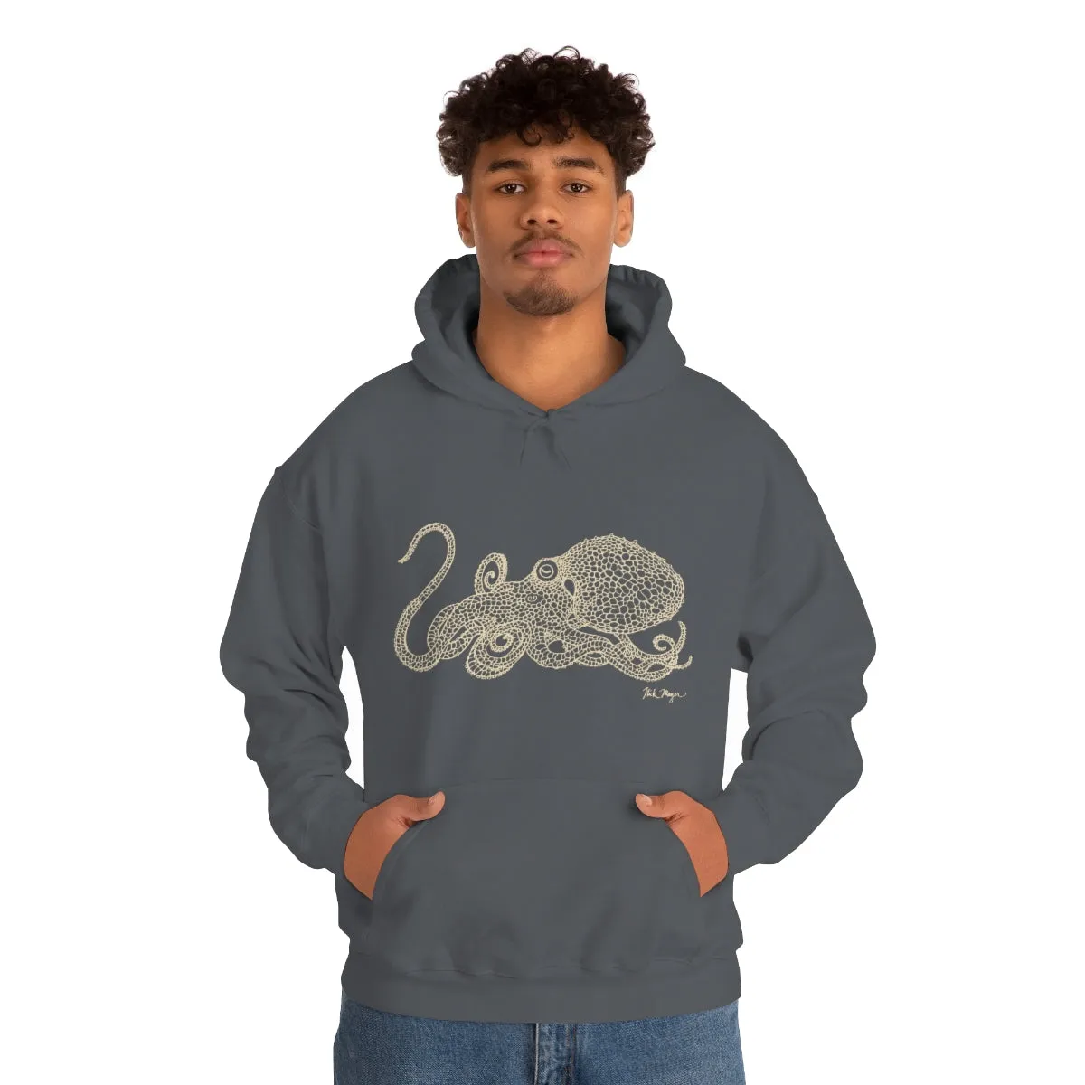 Octopus Drawing Warm Hoodie