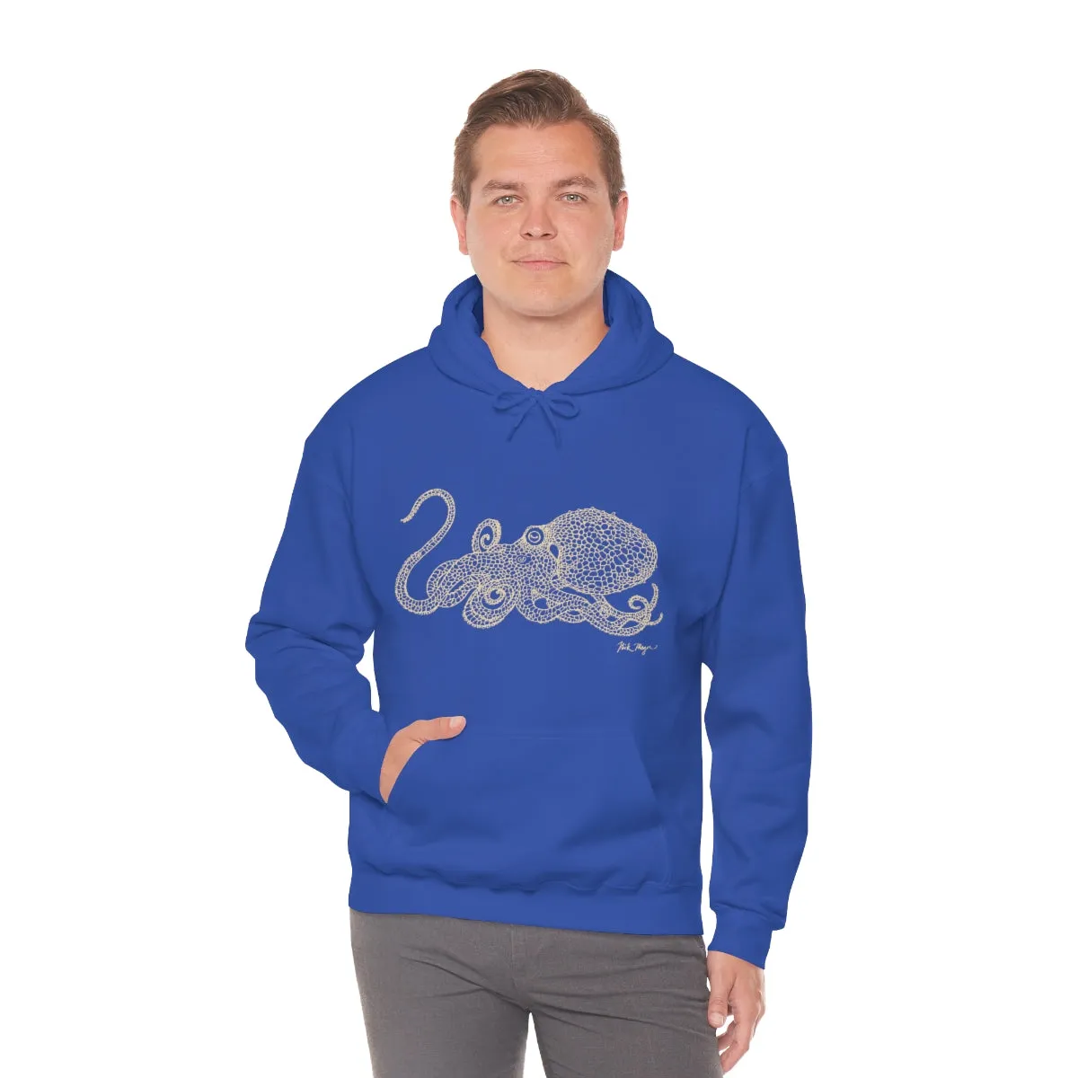 Octopus Drawing Warm Hoodie